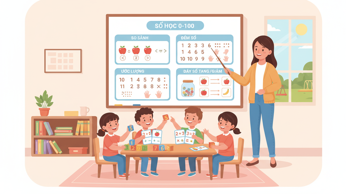 Toán Học Sớm: Hình Thành Lượng Cảm 0 – 100