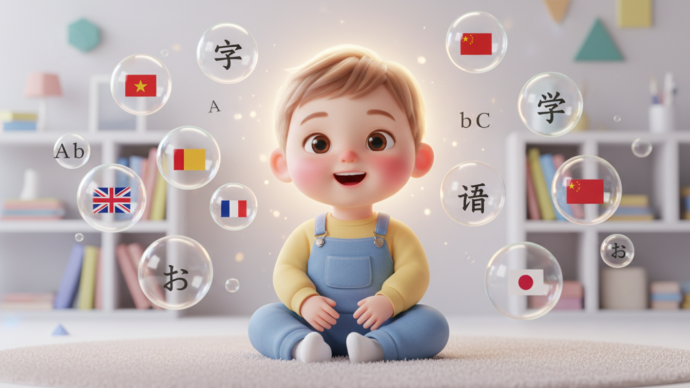ƯƠM MẦM 6 NGÔN NGỮ NẢO PHẢI (6 tháng) – Phương Pháp Giáo Dục Sớm Kích Hoạt Thiên Tài Ngôn Ngữ