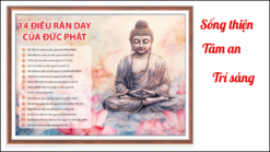 🔷 Tranh “14 Điều Răn Dạy Của Đức Phật”